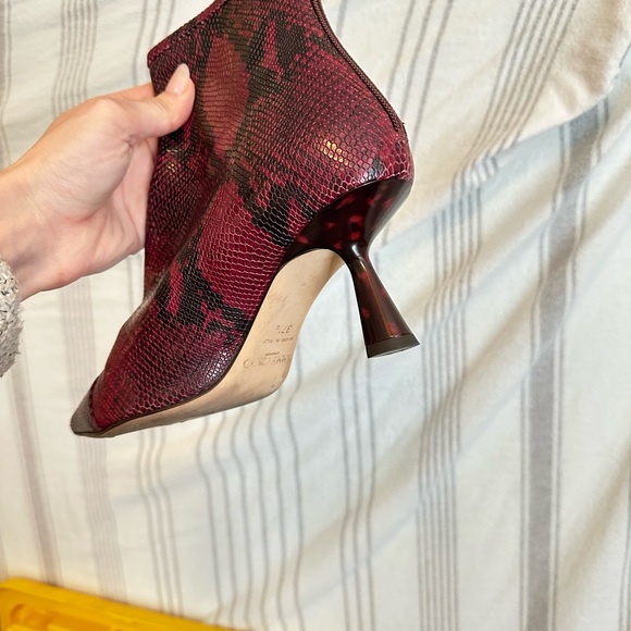 Jimmy Choo Kix Snakeskin Ankle Booties 37.5 - Picture 13 of 13